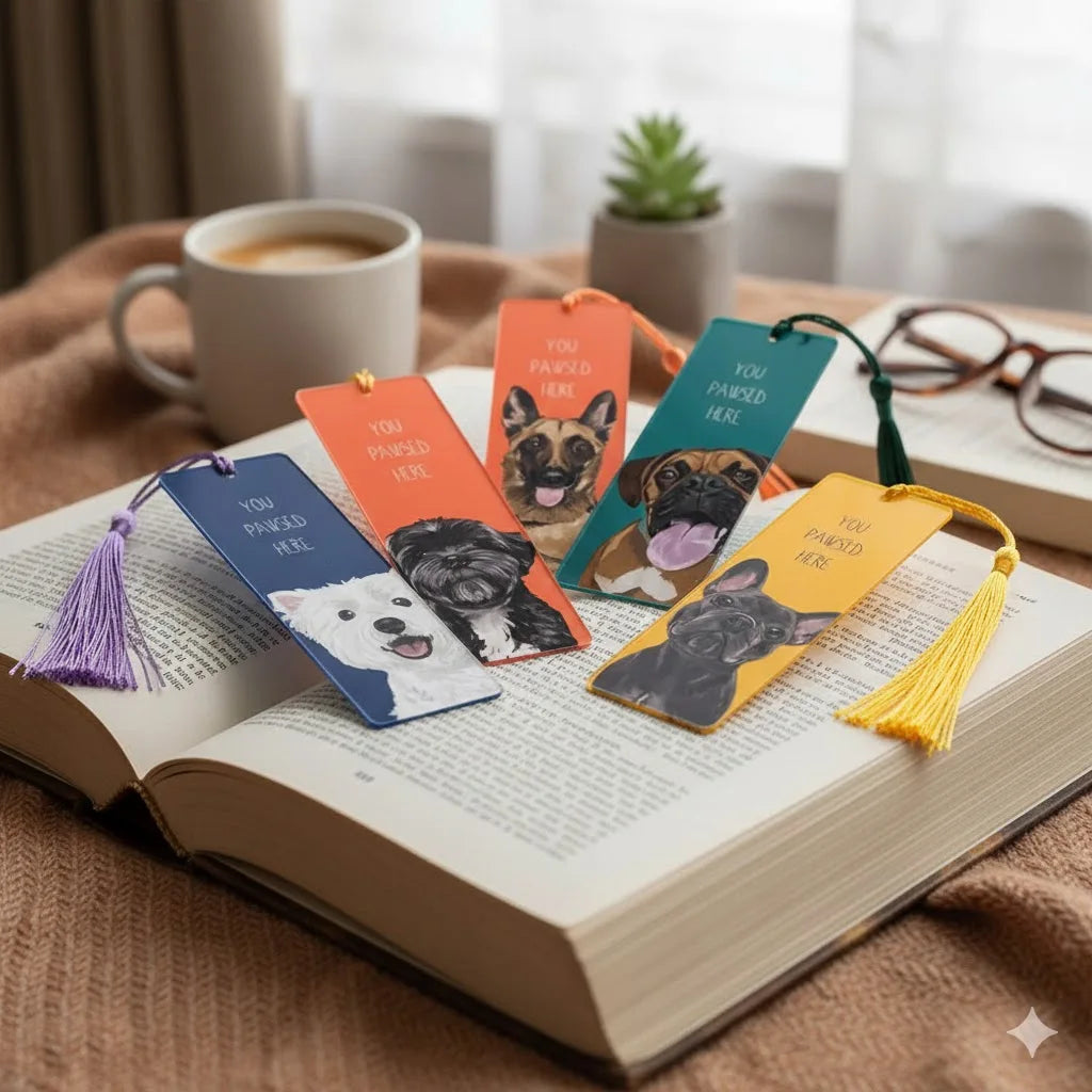 Cute Dog Bookmarks - Adorable Reading Accessories for Dog Lovers & Book Enthusiasts
