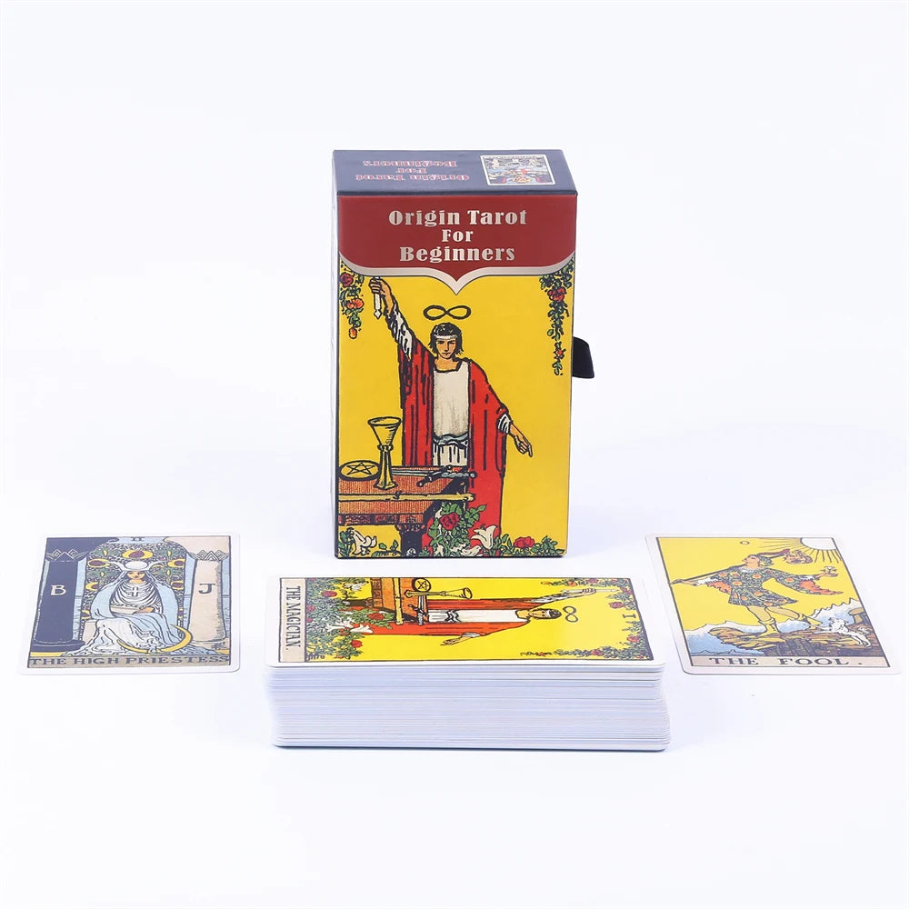 Original Classic Tarot Deck - 78 Cards with Guidebook & Drawstring Pouch | Sliding Gift Box | Perfect for Beginners