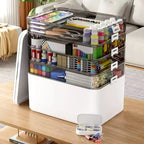Multi-Layer Desk Organizer - Large Capacity Stationery Storage Box