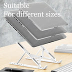 Adjustable Foldable Laptop Stand — Portable Ergonomic Holder for MacBook, iPad & Tablets