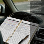 A5 Mileage Log Book - Vehicle Expense Tracker for Business & Personal Car Records