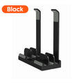 2-in-1 Foldable Laptop Stand & Vertical Storage Rack – Adjustable, Foldable | MacBook, iPad, Tablet & Phone