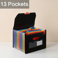 Accordion File Organizer - 13 or 25 Pocket Waterproof Document Storage Bag | Three-Side Sealed | Office, Home & Travel