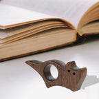 Natural Wood Animal Bookmark - Thumb Ring Page Holder