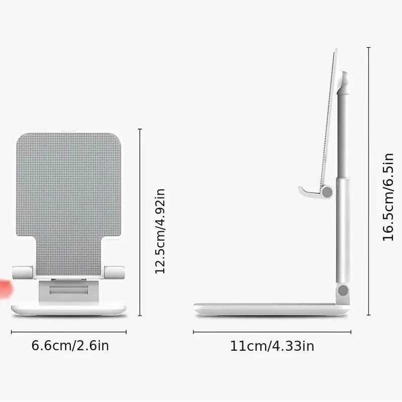 Adjustable Phone & Tablet Desk Stand — Universal Desktop Holder for iPhone, iPad & More