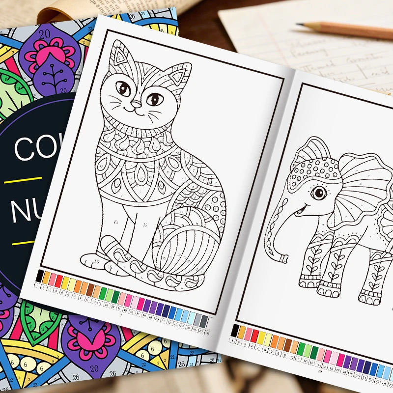 Color by Number Coloring Book for Adults — 20+ Pages of Calming, Guided Designs