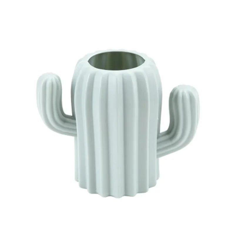 Cute Cactus Pen Holder - Fresh Desktop Organizer for Office & Home
