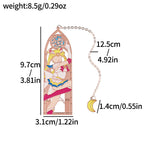 Anime Girl Metal Bookmark - Collectible Character Page Marker