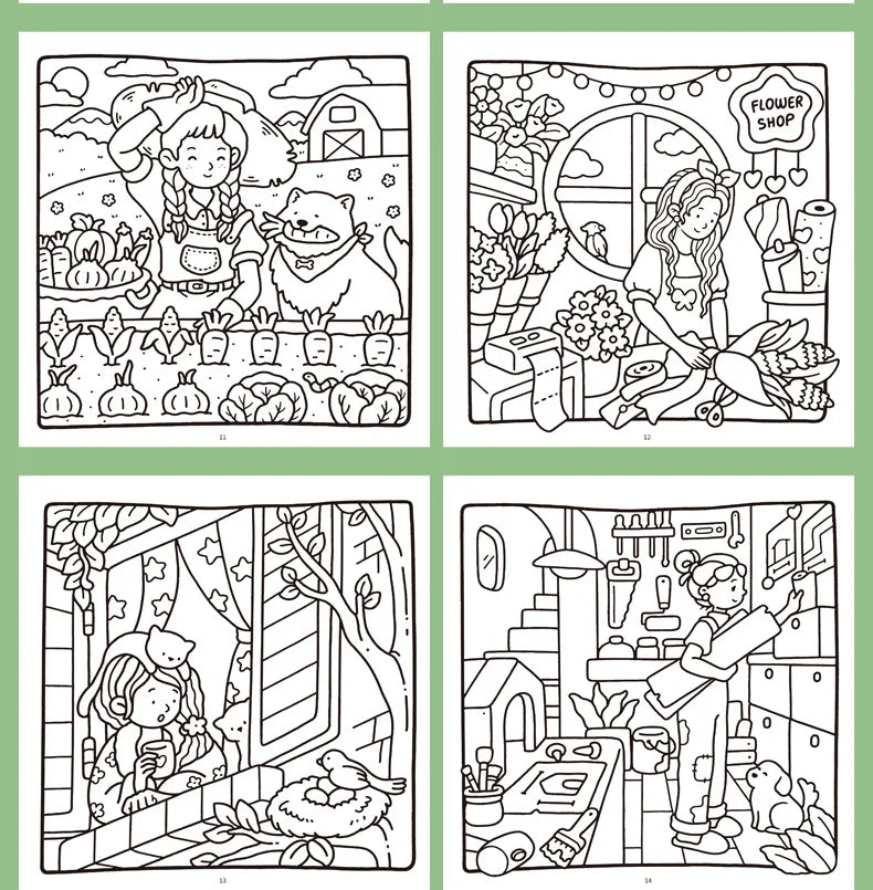 Cozy Friends Coloring Book — Cute Illustrated Art Book for Creative Souls