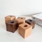 Vintage Wooden Pen Rest - Minimalist Desk Ornament & Fountain Pen Holder
