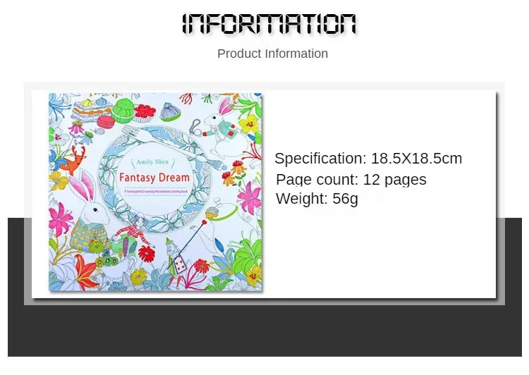 Adult Coloring Book — 24 Pages of Intricate DIY Illustrations for Stress Relief & Creative Flow