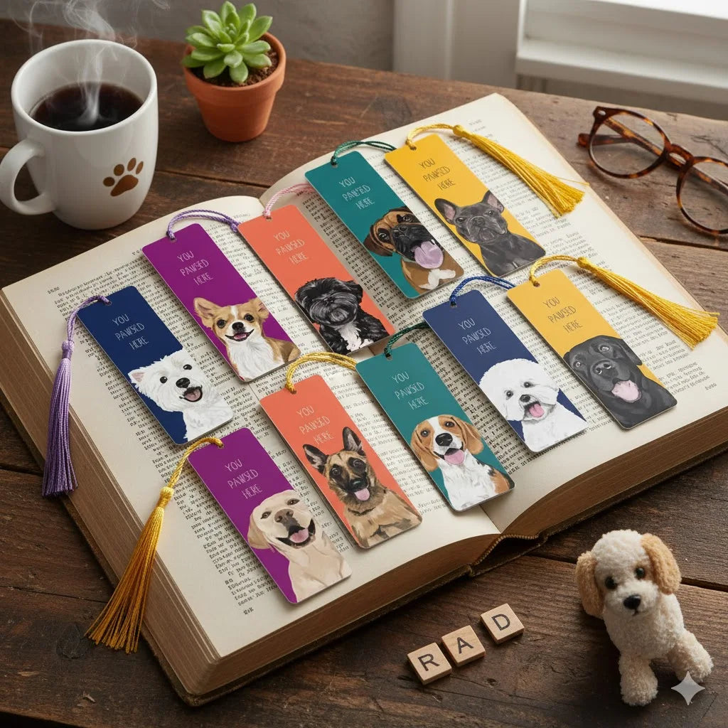 Cute Dog Bookmarks - Adorable Reading Accessories for Dog Lovers & Book Enthusiasts