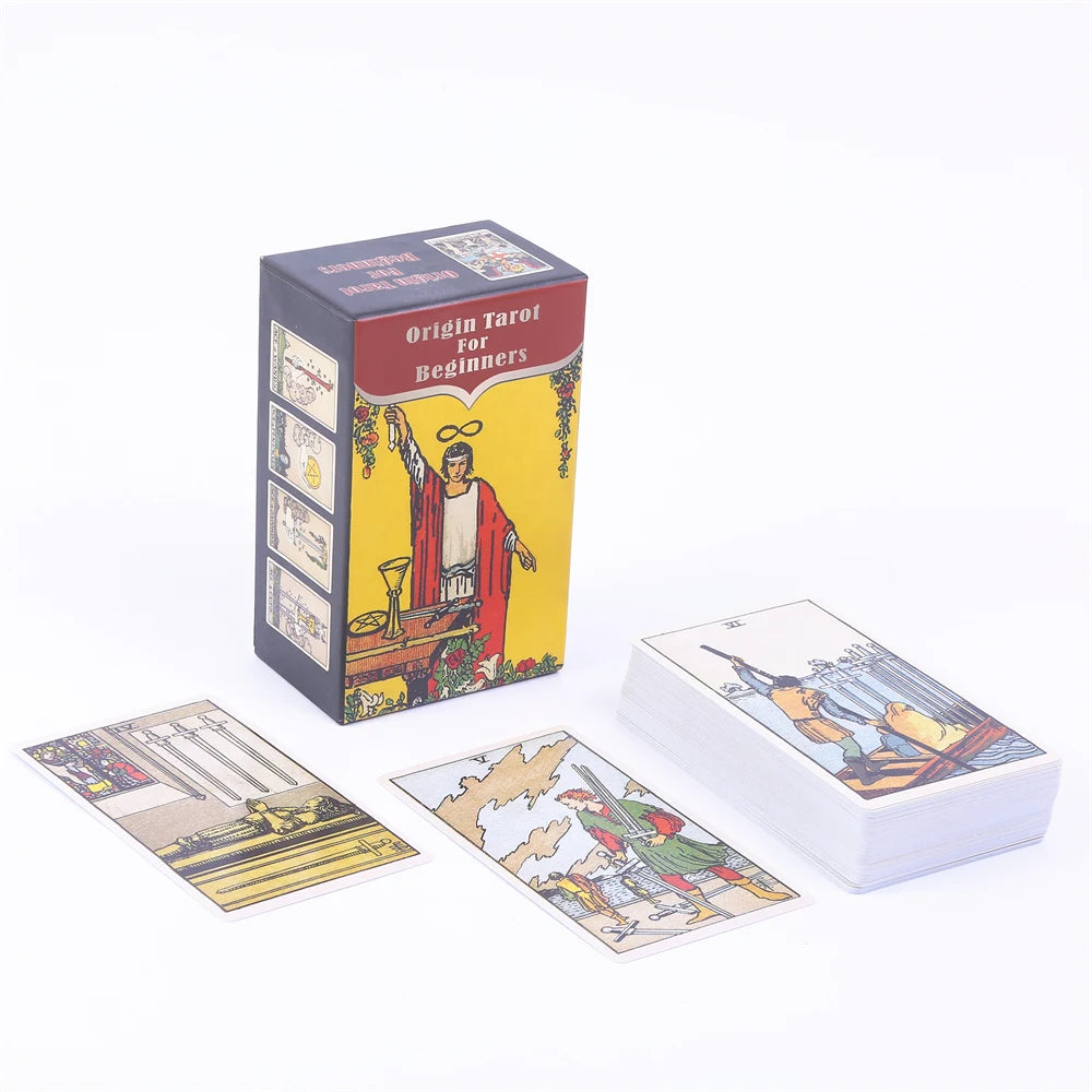 Original Classic Tarot Deck - 78 Cards with Guidebook & Drawstring Pouch | Sliding Gift Box | Perfect for Beginners