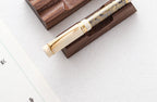 Walnut Wood Fountain Pen Rest - Horizontal Desk Stand for Dip Pens & Calligraphy (1 or 2 Slots)