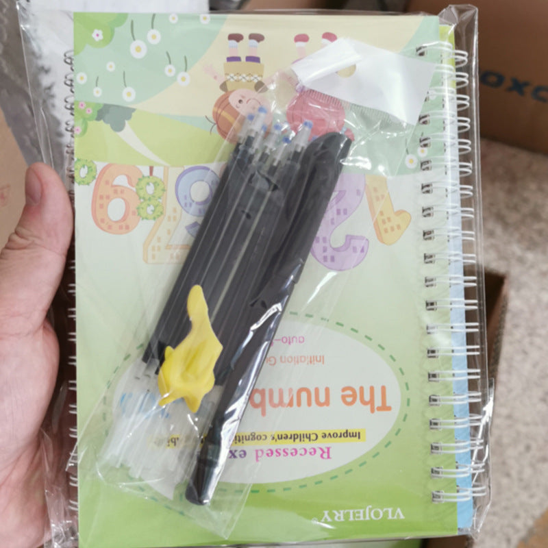 Magic Reusable Writing Practice Books | 4-Book Set with Auto-Disappearing Ink Pen