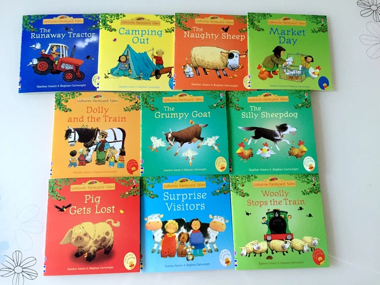 Usborne Farmyard Tales & First Experiences by Heather Amery - 10 or 20 Books Set | Classic Early Reader Series