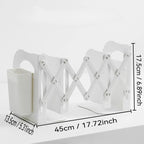 Adjustable Desktop Bookshelf - Telescopic Bookends & Book Organizer Stand