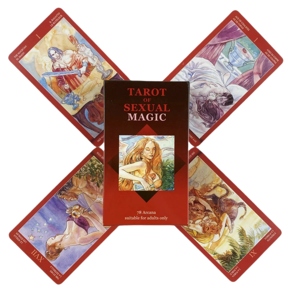 Erotic Tarot & Oracle Card Decks - Manara Art & Sensual Divination | 4 Designs | Adults 18+ | Cosmic Alchemy Collection