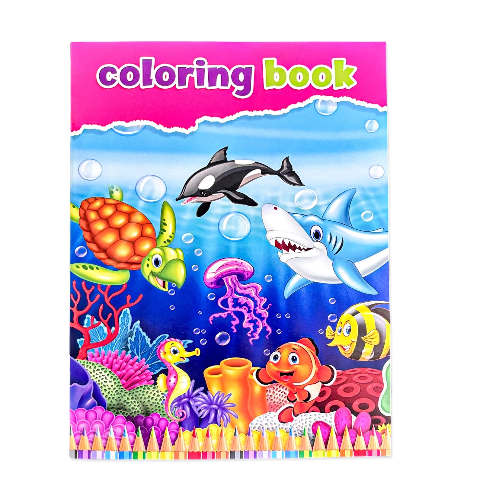 Children's Coloring Book Set – Ocean, Animals, Space & Dinosaurs | Educational Art Gift for Kids