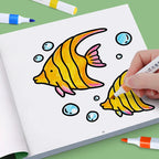 Girls' Fantasy Coloring Book - 24 Pages of Hand-Drawn Illustrations (3 Themes)