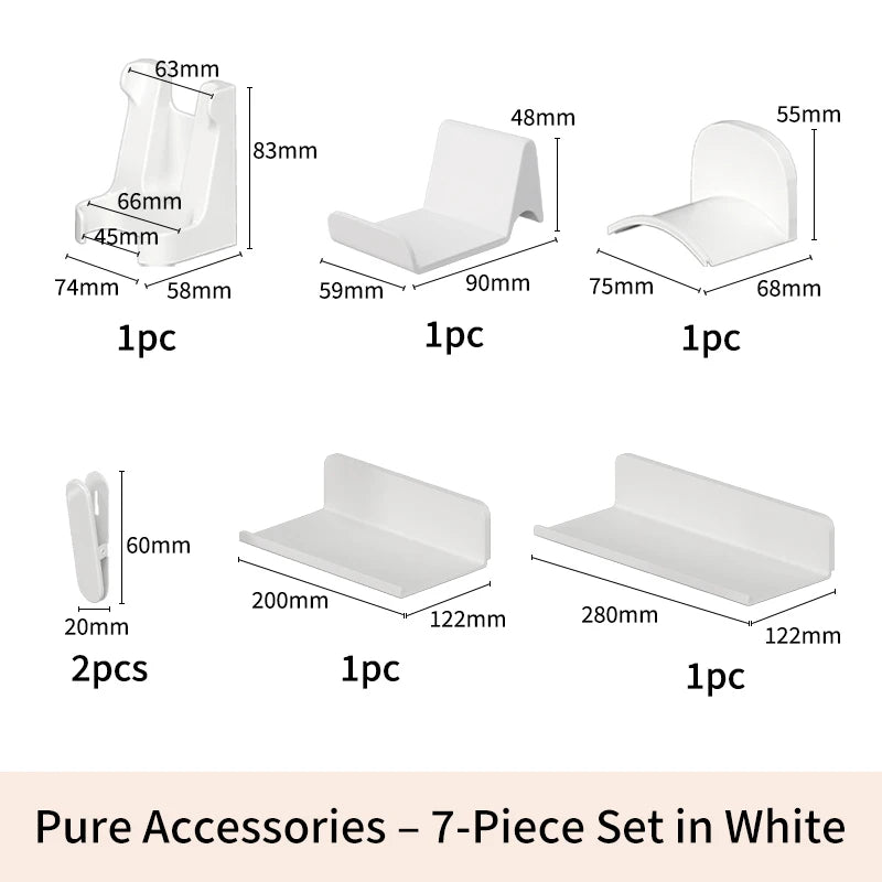 Modular Pegboard Organizer System – Wall & Desk Mountable | Boards, Mounting Kits & Accessories