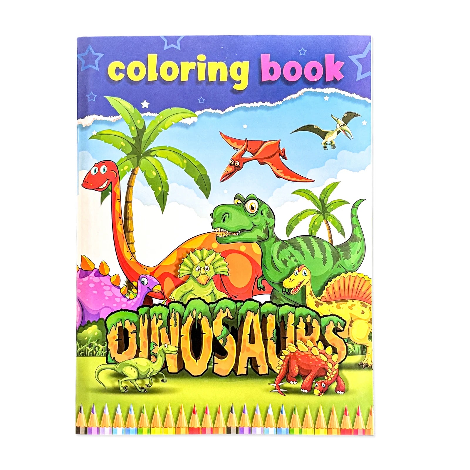 Children's Coloring Book Set – Ocean, Animals, Space & Dinosaurs | Educational Art Gift for Kids