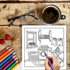 Bold and Easy Adult Coloring Books – 11 Fun Themes to Choose From | Spiral-Bound, 28 Pages