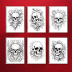 Adult Spiral Coloring Book — 30 Sheets, 100gsm Thick Paper, Mixed Themes