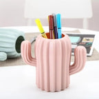 Cute Cactus Pen Holder - Fresh Desktop Organizer for Office & Home