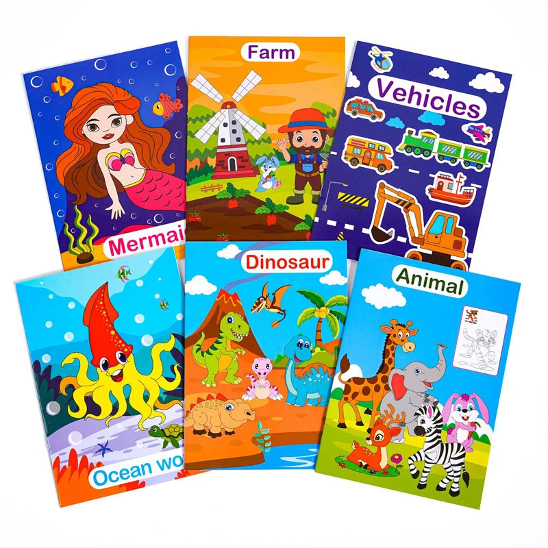 6 Themed Coloring Books for Kids & Teens – Art, Creativity & Stress Relief