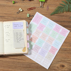 Planner Tabs Set – 84 Pieces | Monthly, Seasonal & Category Index Tabs | Pastel Colors | 12 Blank Tabs to Customize