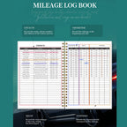 A5 Mileage Log Book - Vehicle Expense Tracker for Business & Personal Car Records