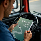 A5 Mileage Log Book - Vehicle Expense Tracker for Business & Personal Car Records