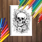 Adult Spiral Coloring Book — 30 Sheets, 100gsm Thick Paper, Mixed Themes