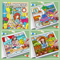 Girls' Fantasy Coloring Book - 24 Pages of Hand-Drawn Illustrations (3 Themes)