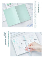 Planwith Undated Self-Fill Annual Planner – A5 / Mini / Week Style | PU Leather Cover, 96 Sheets | Start Anytime