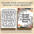 Inspirational Quotes Coloring Book - Positive Affirmations for Mental Wellness