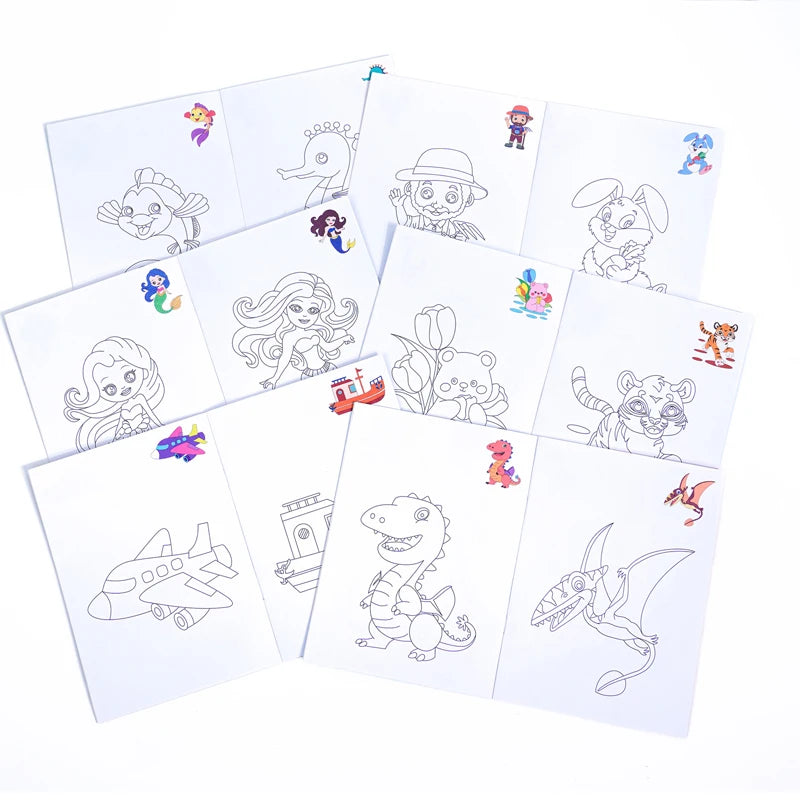 6 Themed Coloring Books for Kids & Teens – Art, Creativity & Stress Relief