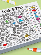 Look & Find Coloring Workbook for Kids — Shapes, Colors & Handwriting Activities, Ages 3–6