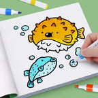 Girls' Fantasy Coloring Book - 24 Pages of Hand-Drawn Illustrations (3 Themes)