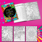Color By Number Adult level Coloring Book - 190 Pages for Stress Relief & Relaxation
