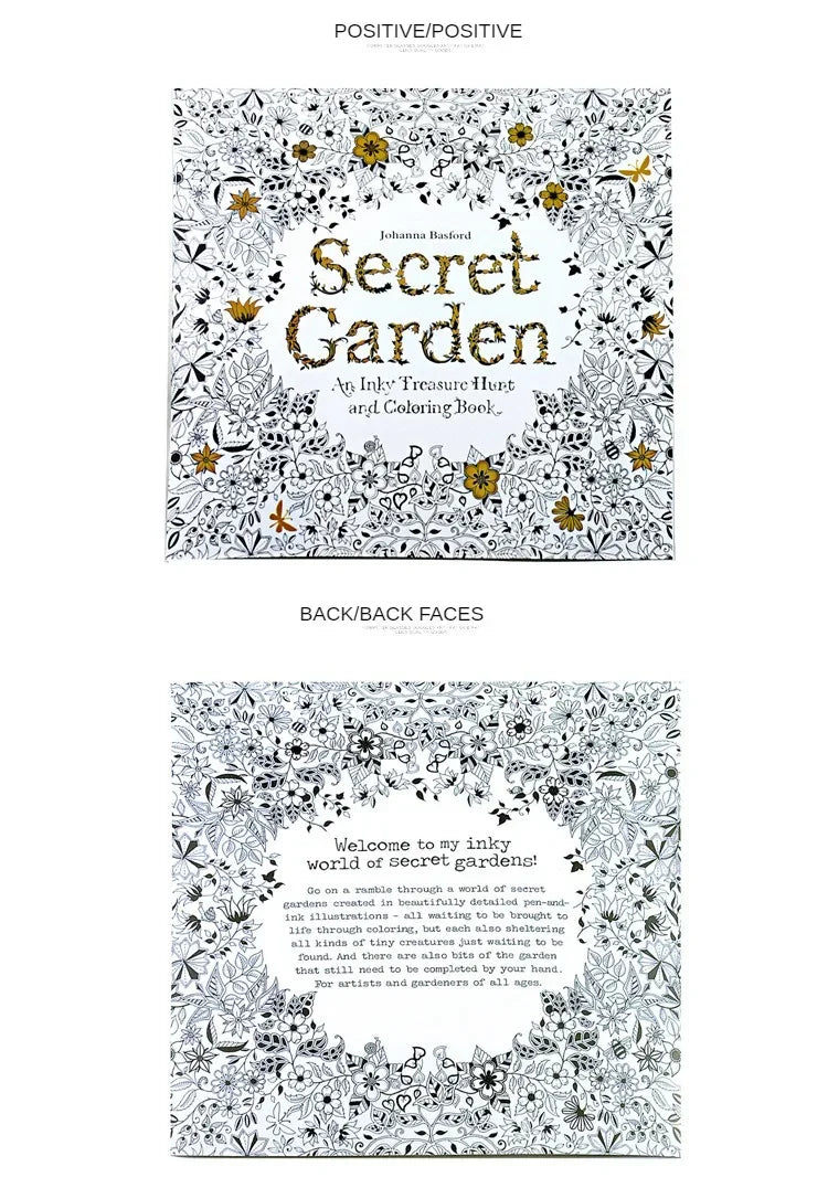 Adult Coloring Book — 24 Pages of Intricate DIY Illustrations for Stress Relief & Creative Flow