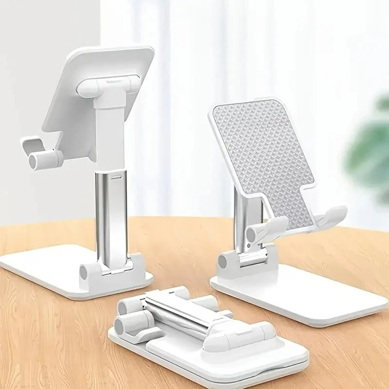 Adjustable Phone & Tablet Desk Stand — Universal Desktop Holder for iPhone, iPad & More