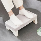 Ergonomic Under-Desk Footrest with Cushion & Rotating Surface – Office, Sofa & Study | Blue, Grey & White