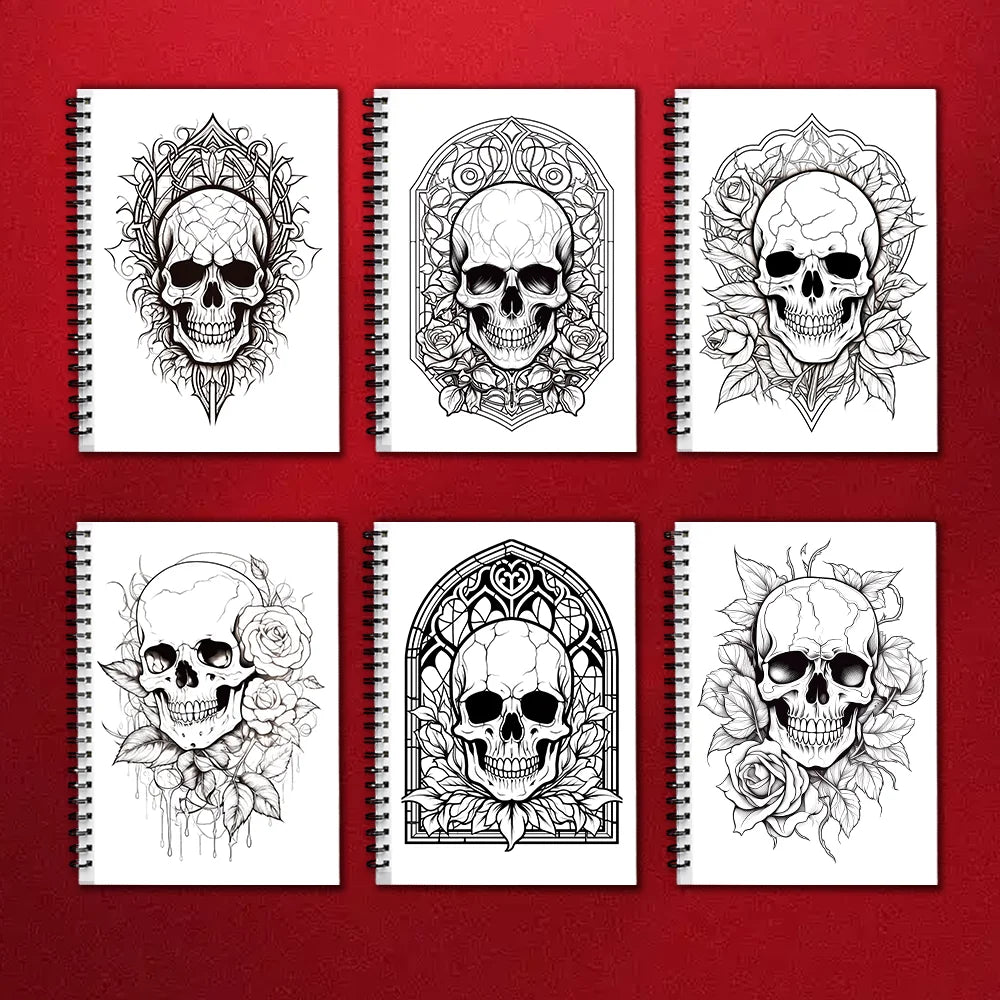 Adult Spiral Coloring Book — 30 Sheets, 100gsm Thick Paper, Mixed Themes