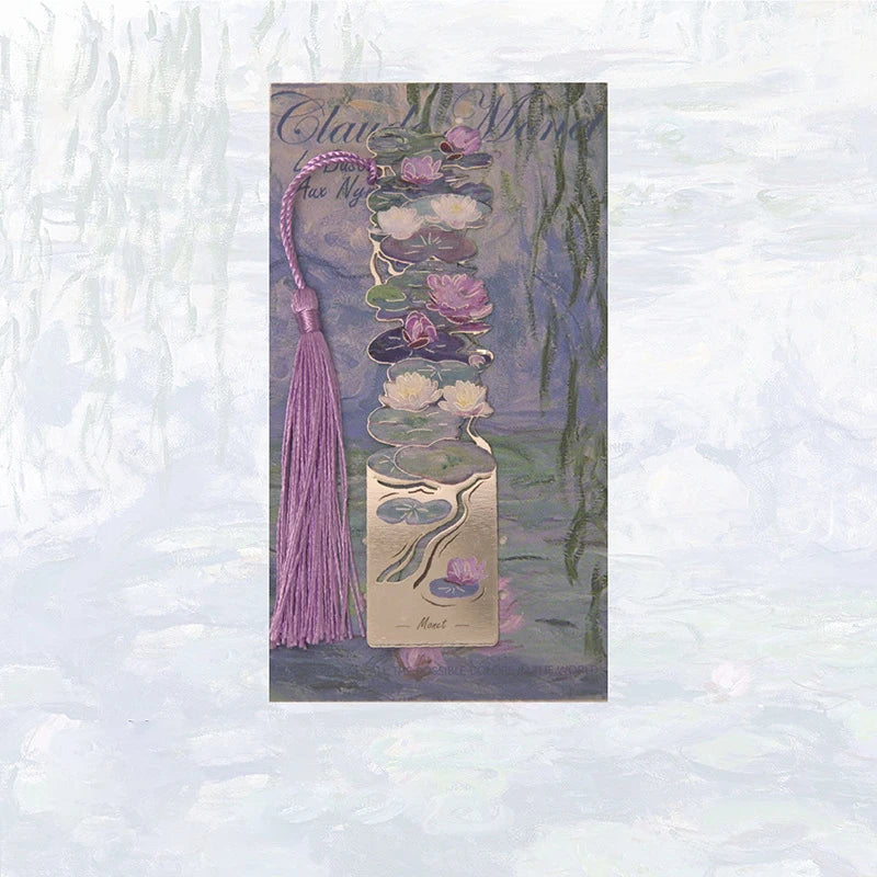 Van Gogh Art Bookmarks | Vintage Metal Bookmarks with Tassel