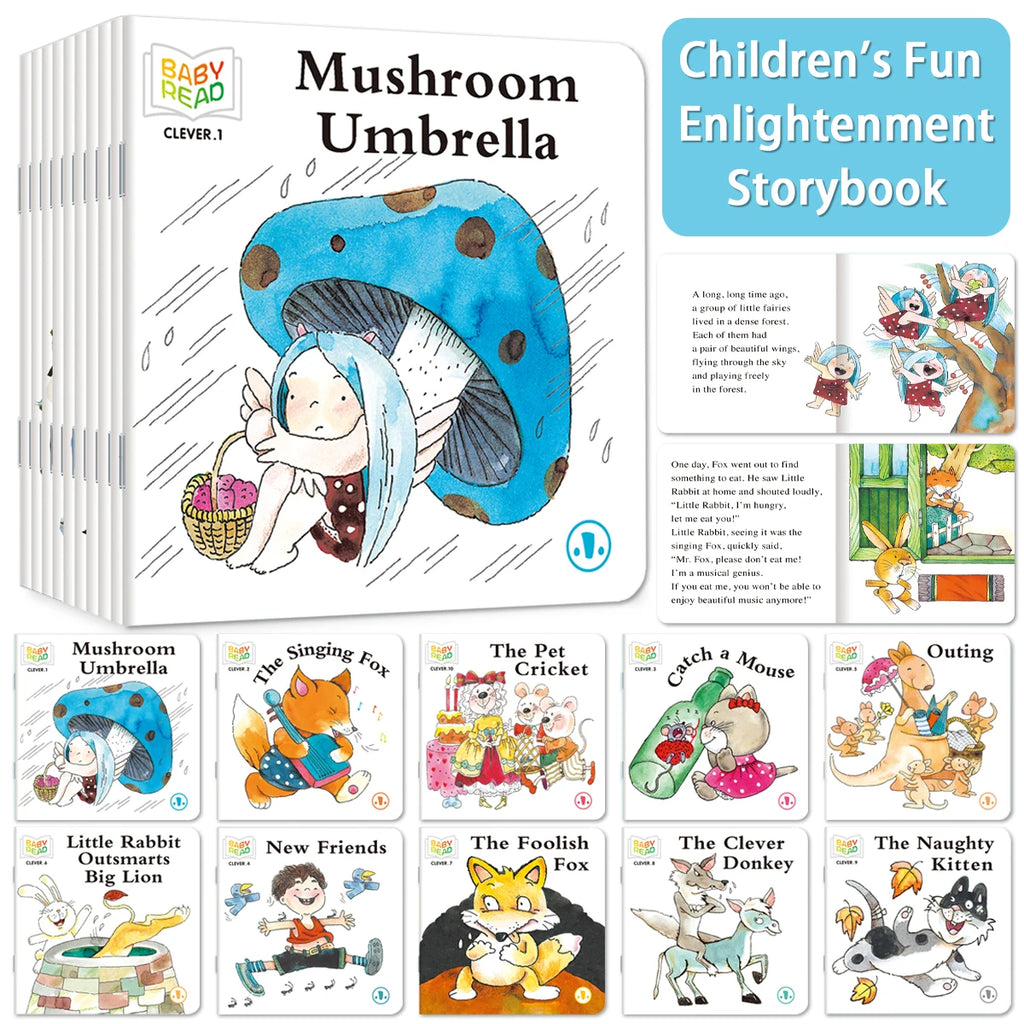 Children's Fun Enlightenment Storybooks - Set of 10 | Beginner English Reading for Ages 2-5