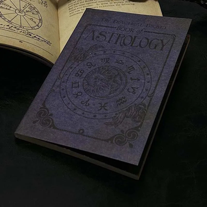 Vintage-Style Occult Mini Textbooks - Set of 4 (Alchemy, Astrology, Herbal Medicine, Magic)