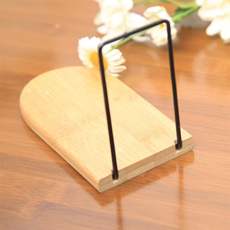 Bamboo Bookends - Natural Desktop Organizer & Book Stand (2 Sizes)