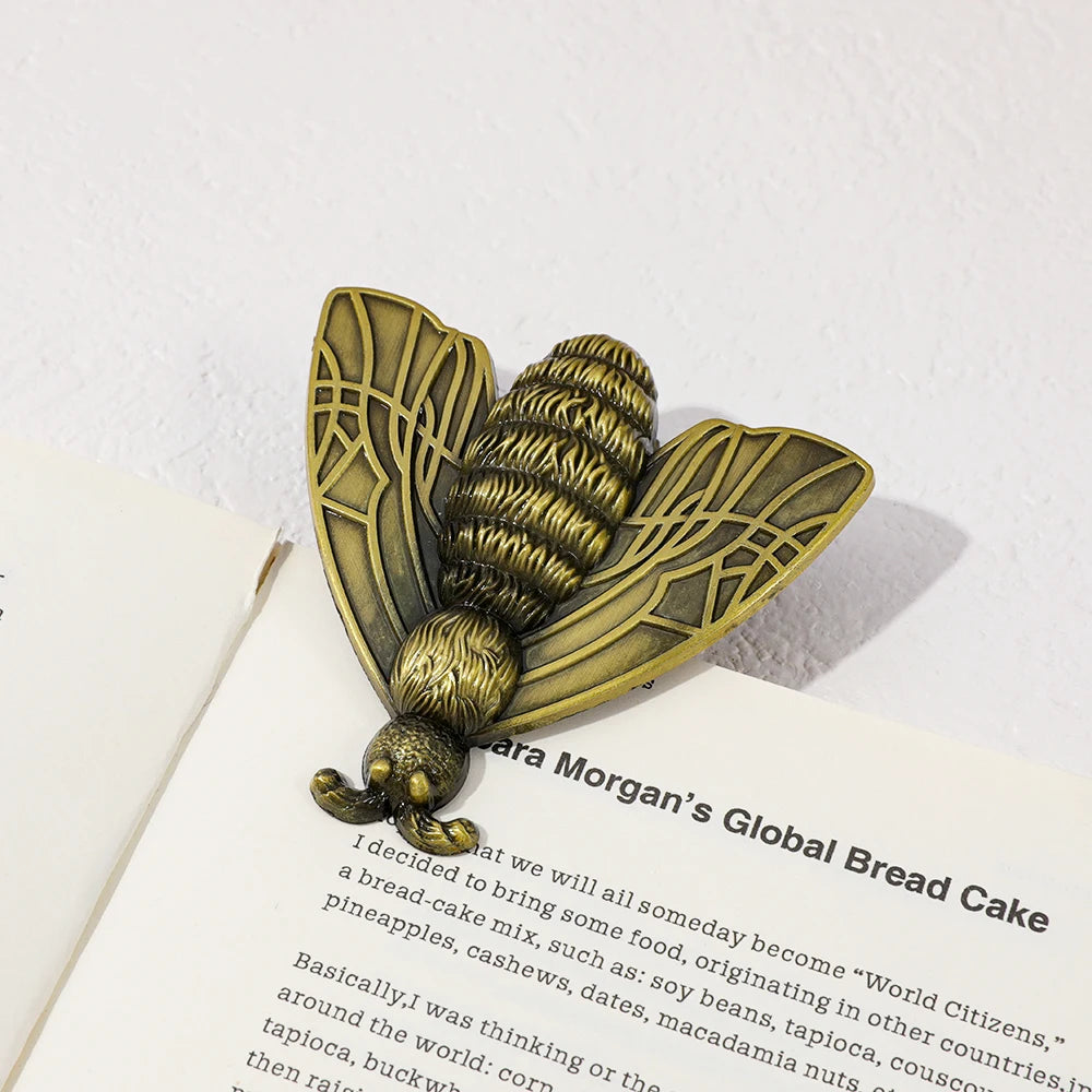 Vintage Metal Butterfly Clip - Elegant Bookmark & Document Organizer in 4 Finishes